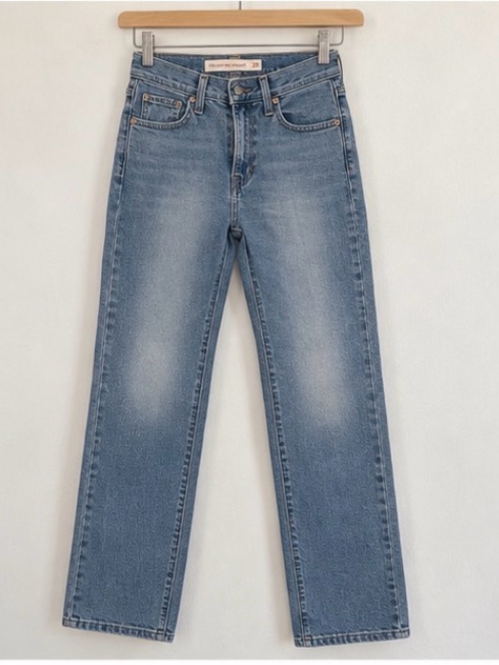 Levi's Straight-Leg Jeans in Light Blue Denim